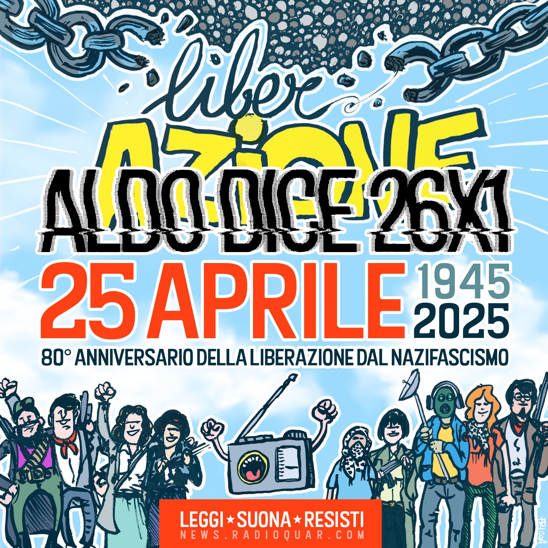 25 Aprile - Leggi, suona, resisti