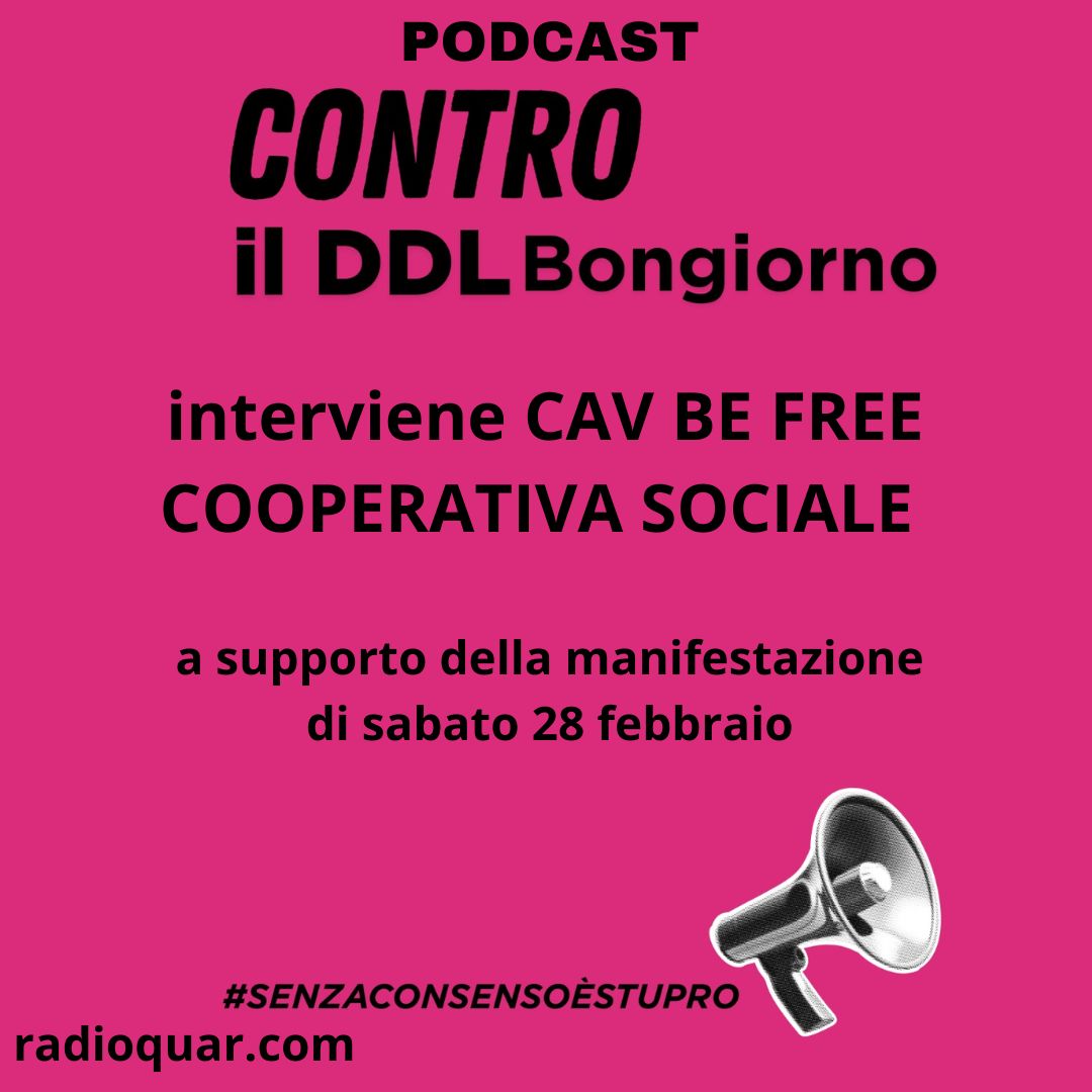 S01E113 – Intervista al CAV BE FREE contro il DDL BNONGIORNO